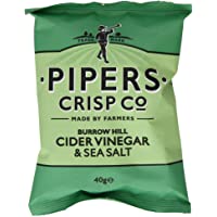 Los mejores  - Pipers Crisps Burrow Hill Cider Vinegar and Sea Salt (Pack of 24)